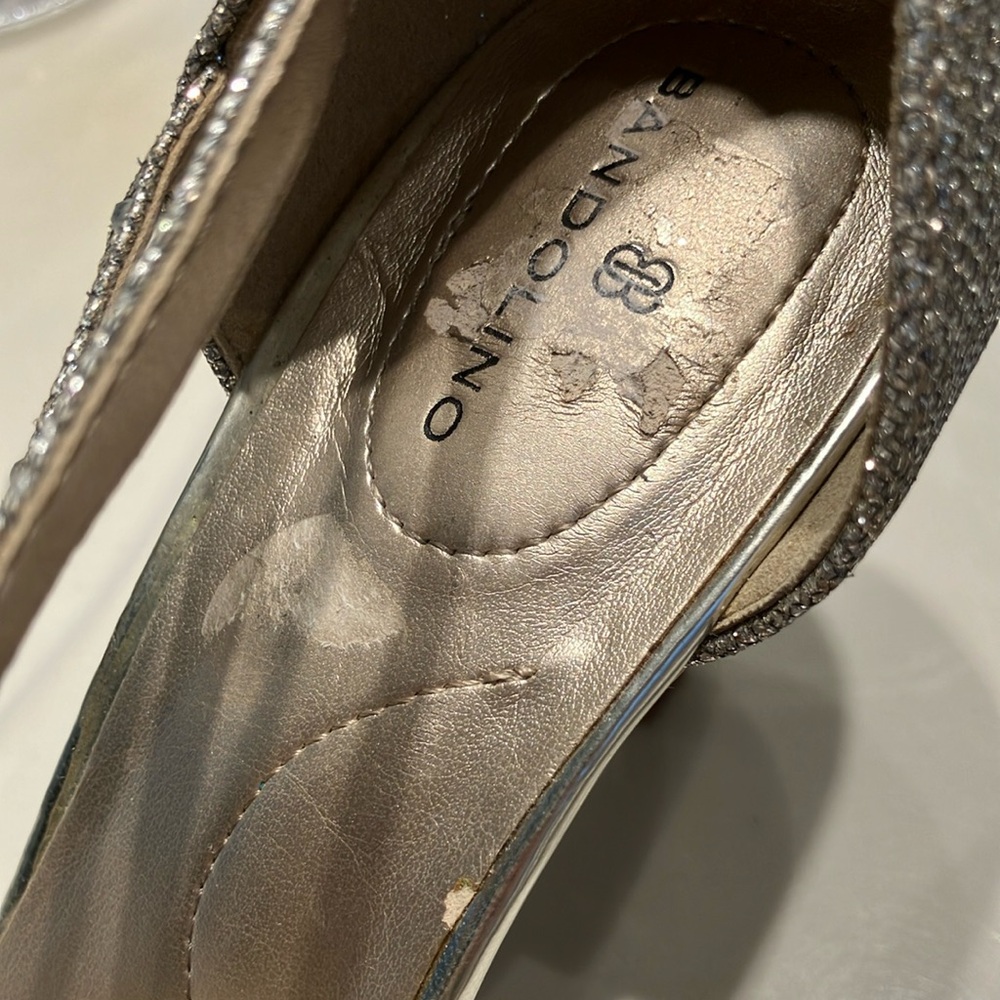 VGUC Sparkly Strappy Rinestone Heels - Picture 3 of 10